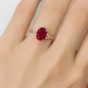 Bague - Bague Colette • rubis, diamants et or rose 18 carats - 4