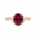 Bague - Bague Colette • rubis, diamants et or rose 18 carats - 0