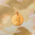 Médaille Vierge - Médaille Régina Caeli en or jaune 18 carats - 1