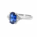 Bague - Bague Colette • saphir, diamants et or blanc 18 carats - 2