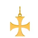 Pendentif croix classique - Pendentif Croix des Templiers • Or Jaune 18 Carats - 0