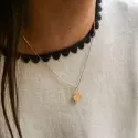 Pendentif  - Croix trèfle en or jaune 18 carats - 1