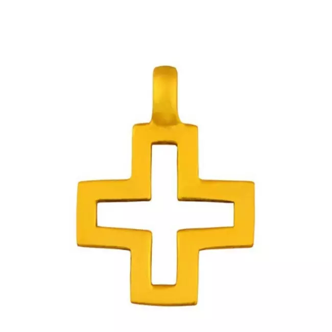 Pendentif croix ajourée