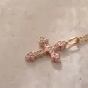 Joaillerie - Croix Célestine or rose & diamants - 1