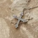 Collection Croix diamants - Croix Célestine or blanc & diamants - 2