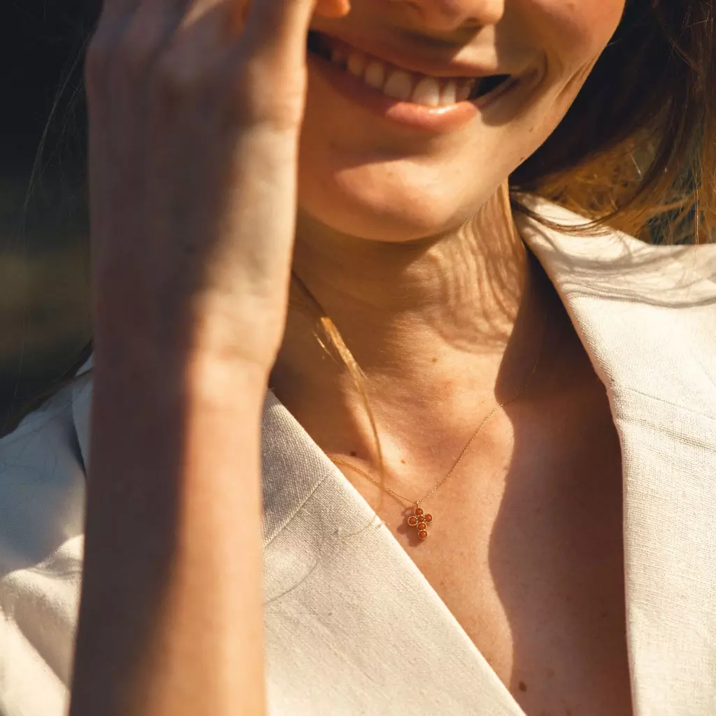 Collier Enfant En Corail - Véritable Pierre Précieuse - Occasion