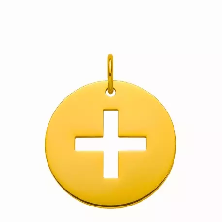 Pendentif croix latine avec bélière