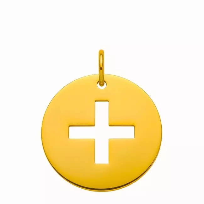 Pendentif croix latine avec bélière