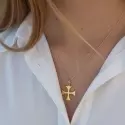 Pendentif croix classique - Pendentif Croix des Templiers • Or Jaune 18 Carats - 1