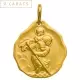 Médaille Saint Christophe • Or 9 carats