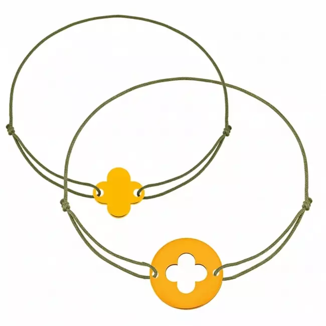 BRACELET CROIX ROMANE 16MM ET 10MM OR JAUNE