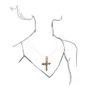 Collection Les Antiques - Pendentif croix Suzon - 1
