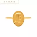 Bague - Bague médaille Vierge Ovale • or 9 carats - 0