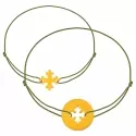 Bracelet sur cordon - Bracelet toi et moi • Croix occitane - 0