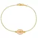 Bracelet maille • Médaille Miraculeuse rose clair