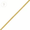Chaine de baptême - Chaine gourmette médium 40cm • Or 9 carats - 0