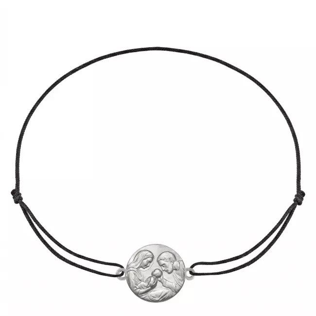 Bracelet cordon • Sainte Famille de Nazareth • Argent
