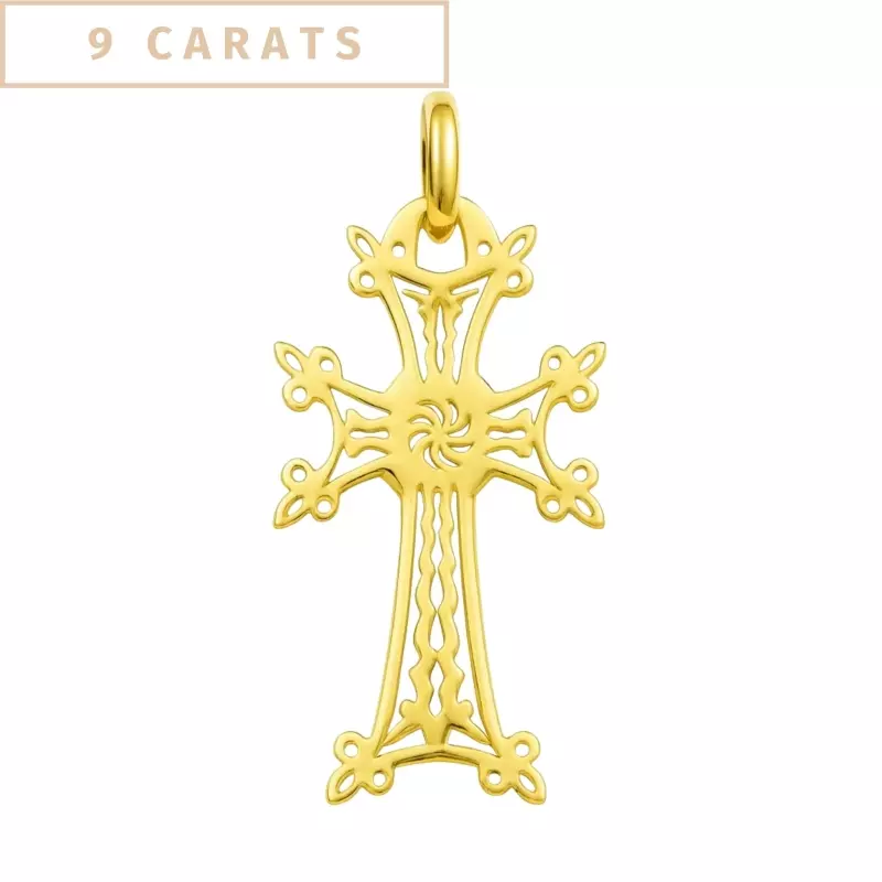 Pendentif croix classique - Croix Arménienne  • Or jaune 9 carats