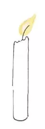 Cierge symbole du baptême
