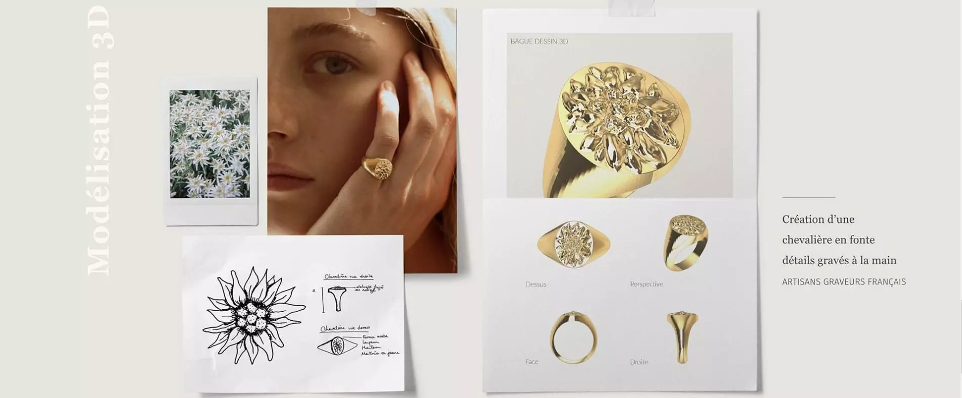 Gravures en 3D sur chevalières