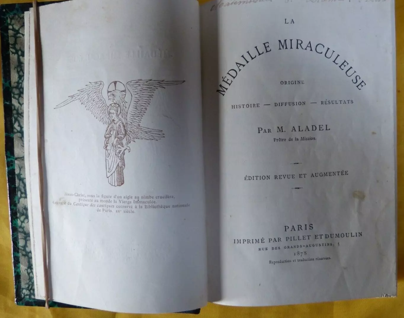 Première notice de la Médaille miraculeuse par le Père Aladel