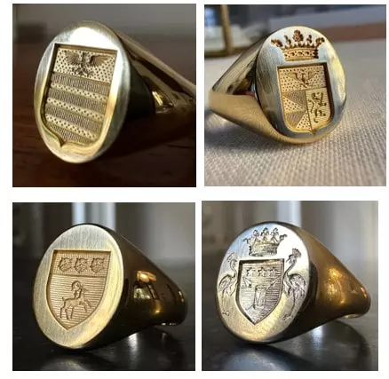 Réalisation chevalière héraldique