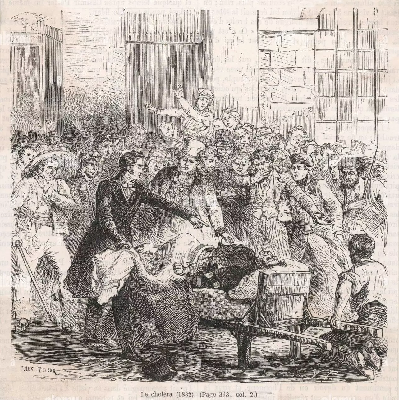 distribution de la Médaille Miraculeuse aux mourants, 1832