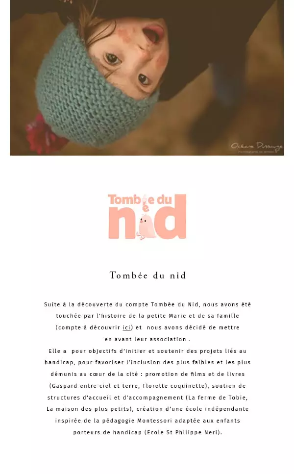 Tombee du nid