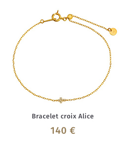 Bracelet mini croix Alice