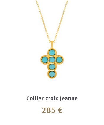 Collier croix Jeanne